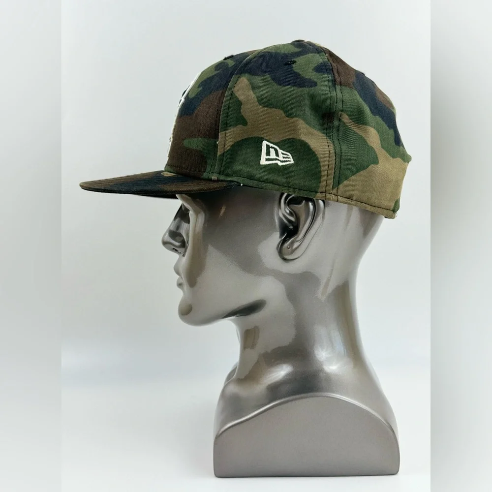 New Era Chicago Bulls Windy City Hardwood Classics NBA Camo Basketball Cap 7 3/8 - Picture 4 of 11